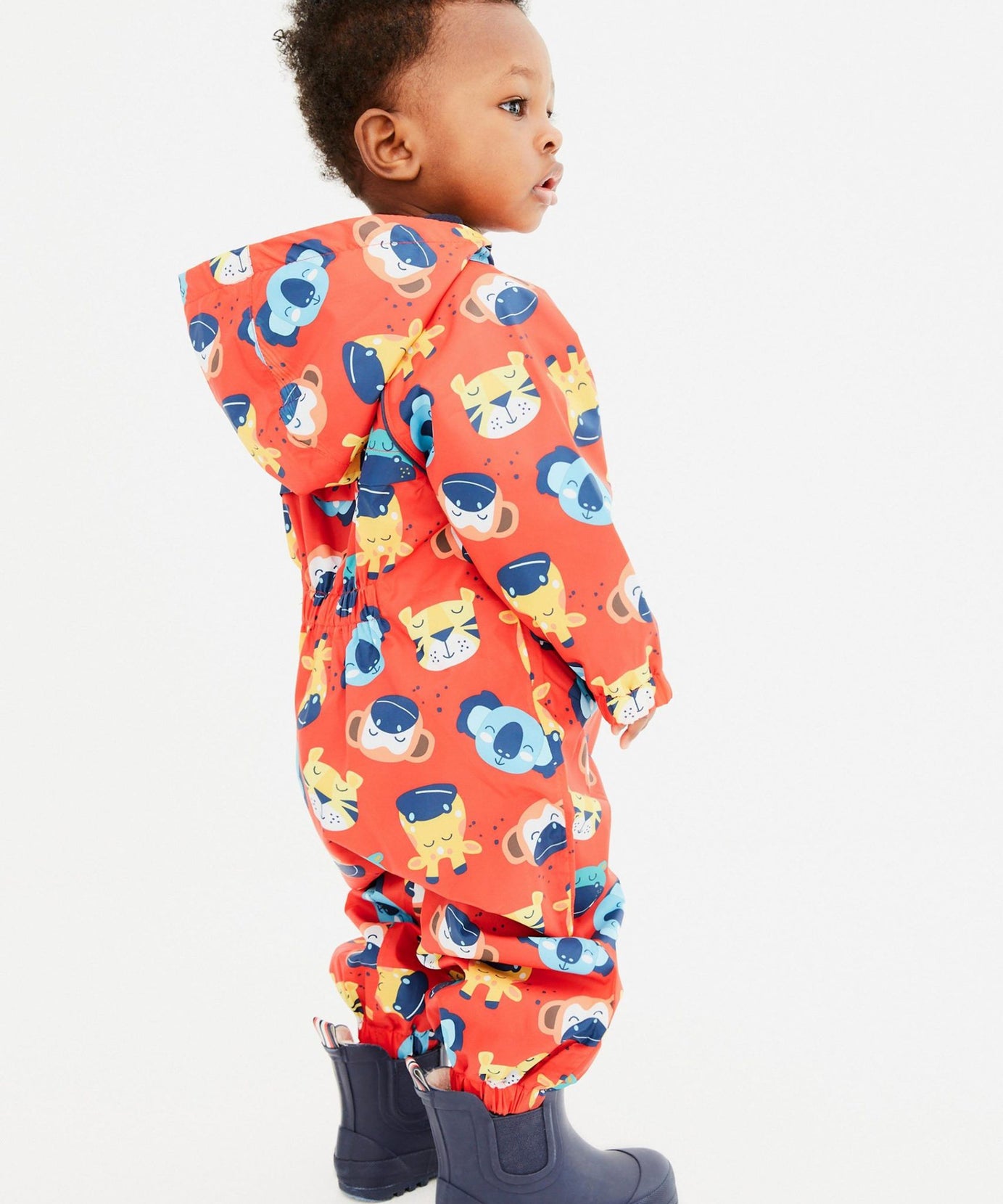 Next - Polar Astarlı Hayvanlar Desenli Çocuk Yağmurluğu - 5-6 Yaş-Dinossi