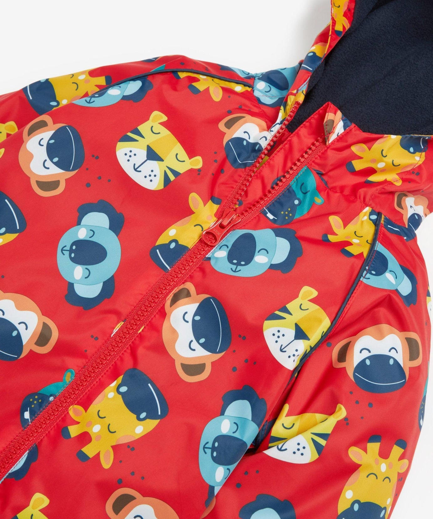 Next - Polar Astarlı Hayvanlar Desenli Çocuk Yağmurluğu - 12-18 Aylık-Dinossi