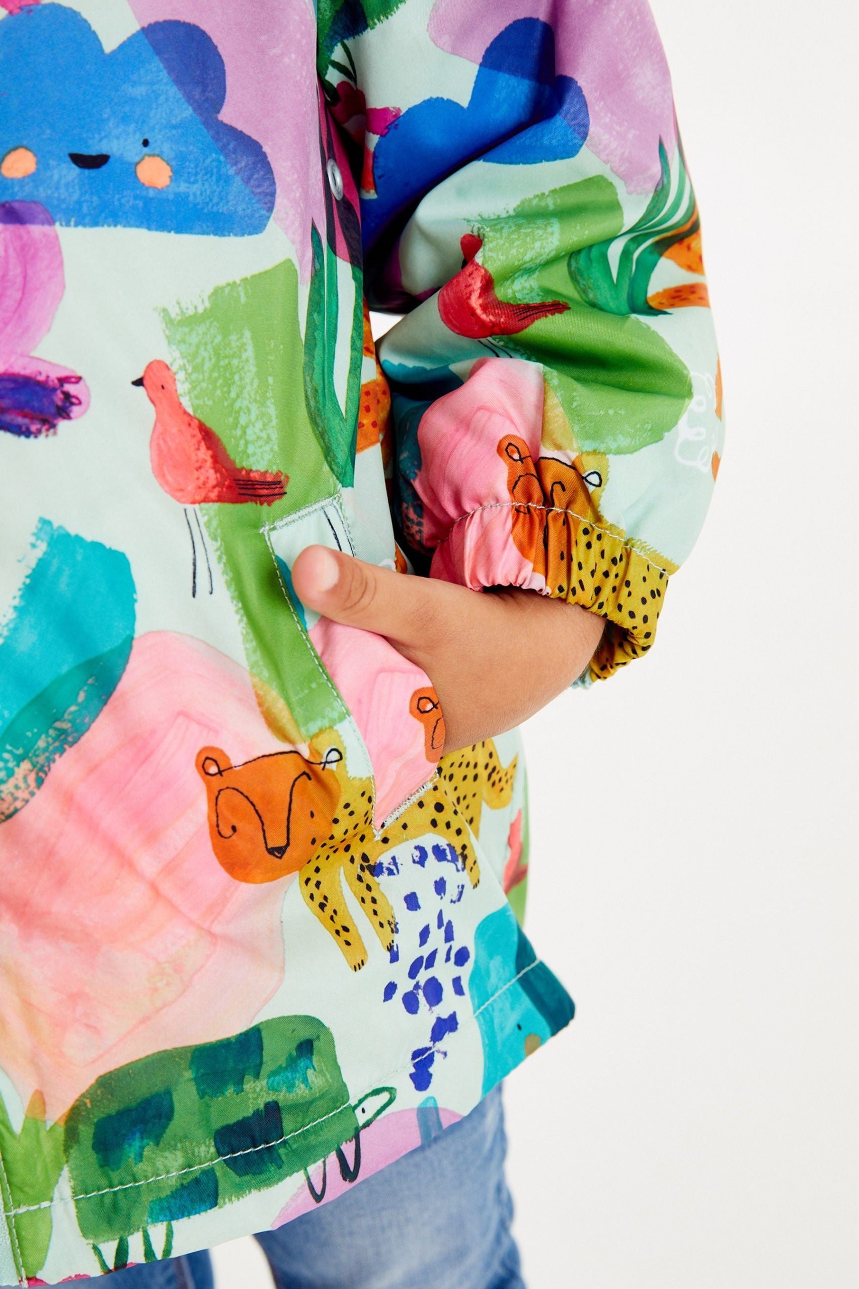 Next - Neşeli Sürdürülebilir Kız Çocuk Kışlık Ceket ve Yağmurluğu - 6-7 Yaş-Dinossi