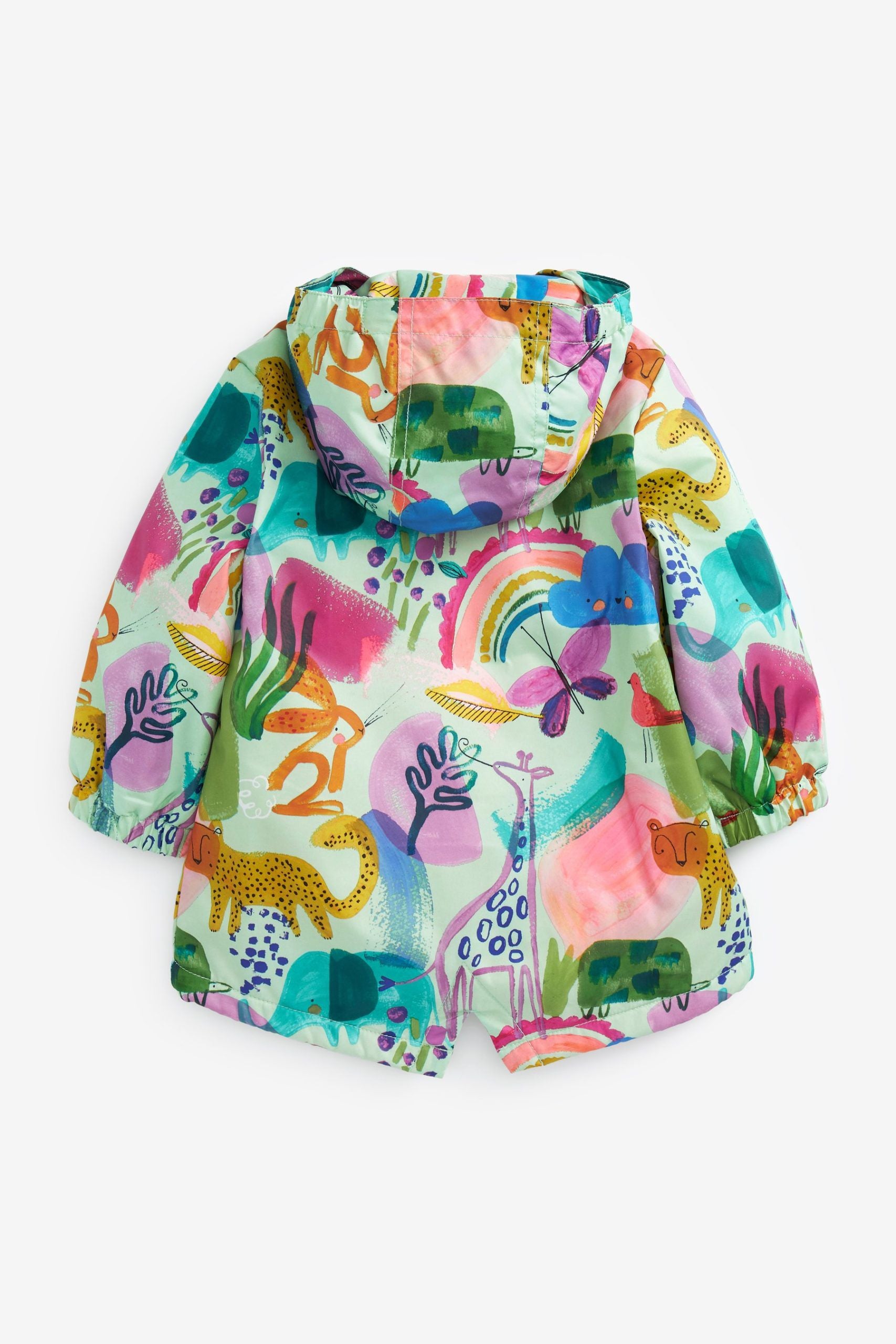 Next - Neşeli Sürdürülebilir Kız Çocuk Kışlık Ceket ve Yağmurluğu - 2-3 Yaş-Dinossi