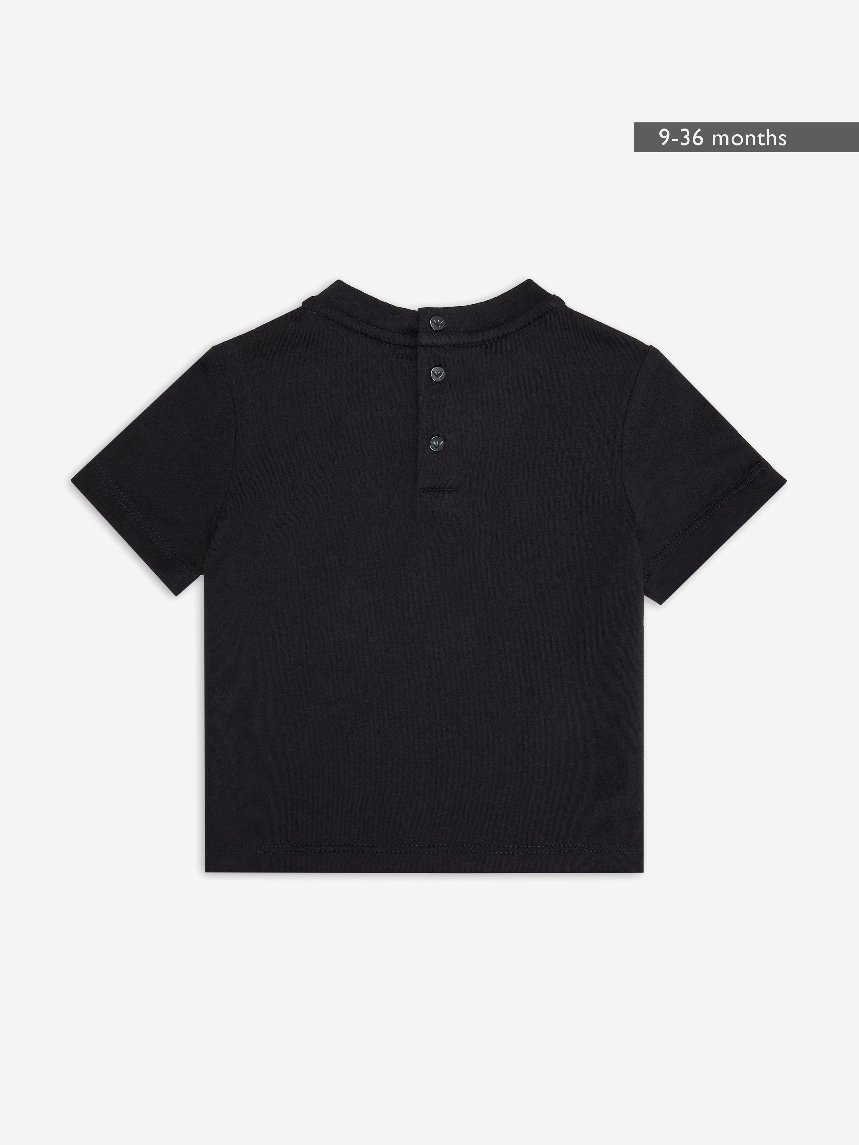 Emporio Armani Baby Boys Essential T-Shirt in Navy