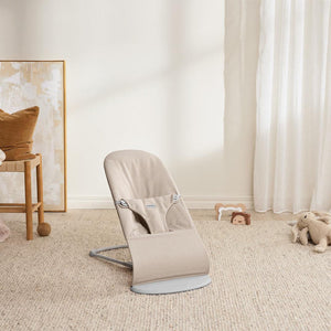 BabyBjorn Bliss Woven Melange - Light Beige-Baby Bouncers-Light Beige-One Size | Natural Baby Shower