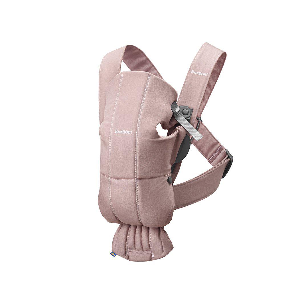 BabyBjorn Mini Woven Baby Carrier - Dusty Pink-Baby Carriers-Dusty Pink- | Natural Baby Shower