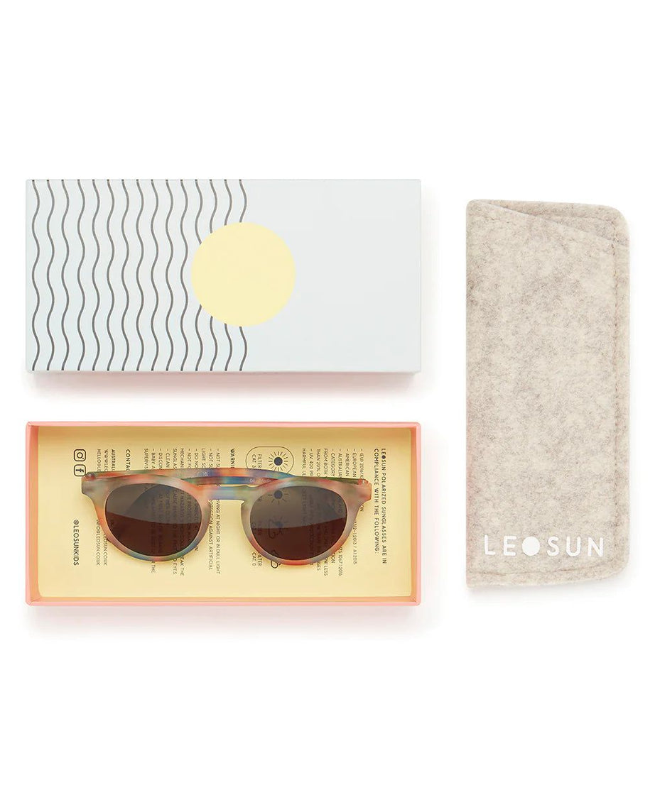 Leosun - Soft Gökkuşağı Polarize UV400 Çocuk Güneş Gözlüğü 5-12 Yaş-Dinossi