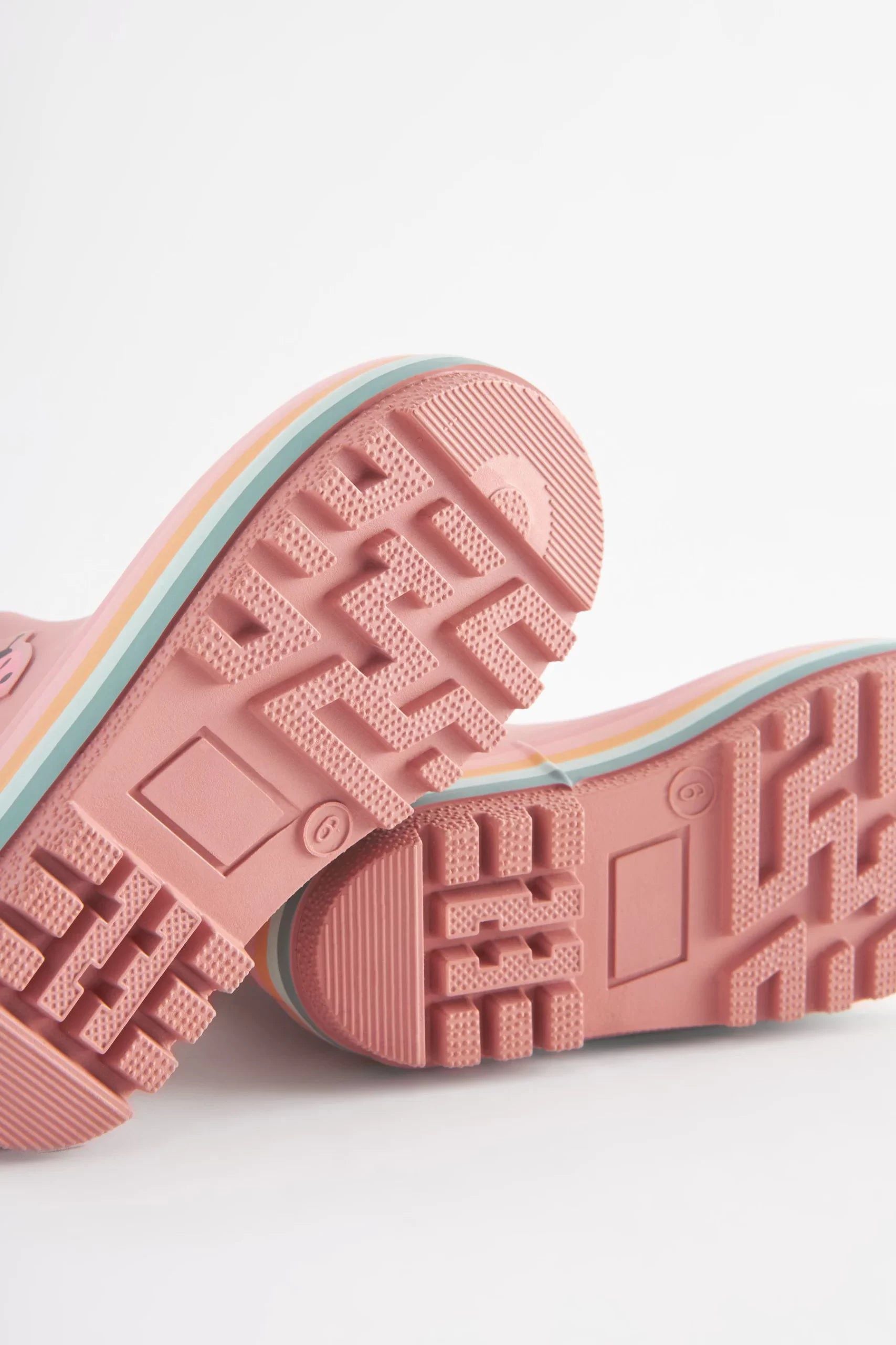 Dinossi - Soft Pembe Yumuşak Tabanlı Kız Çocuk Polarlı Yağmur Çizmesi - 28-Dinossi