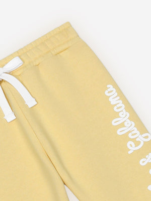Dolce & Gabbana Baby Logo Joggers in Yellow