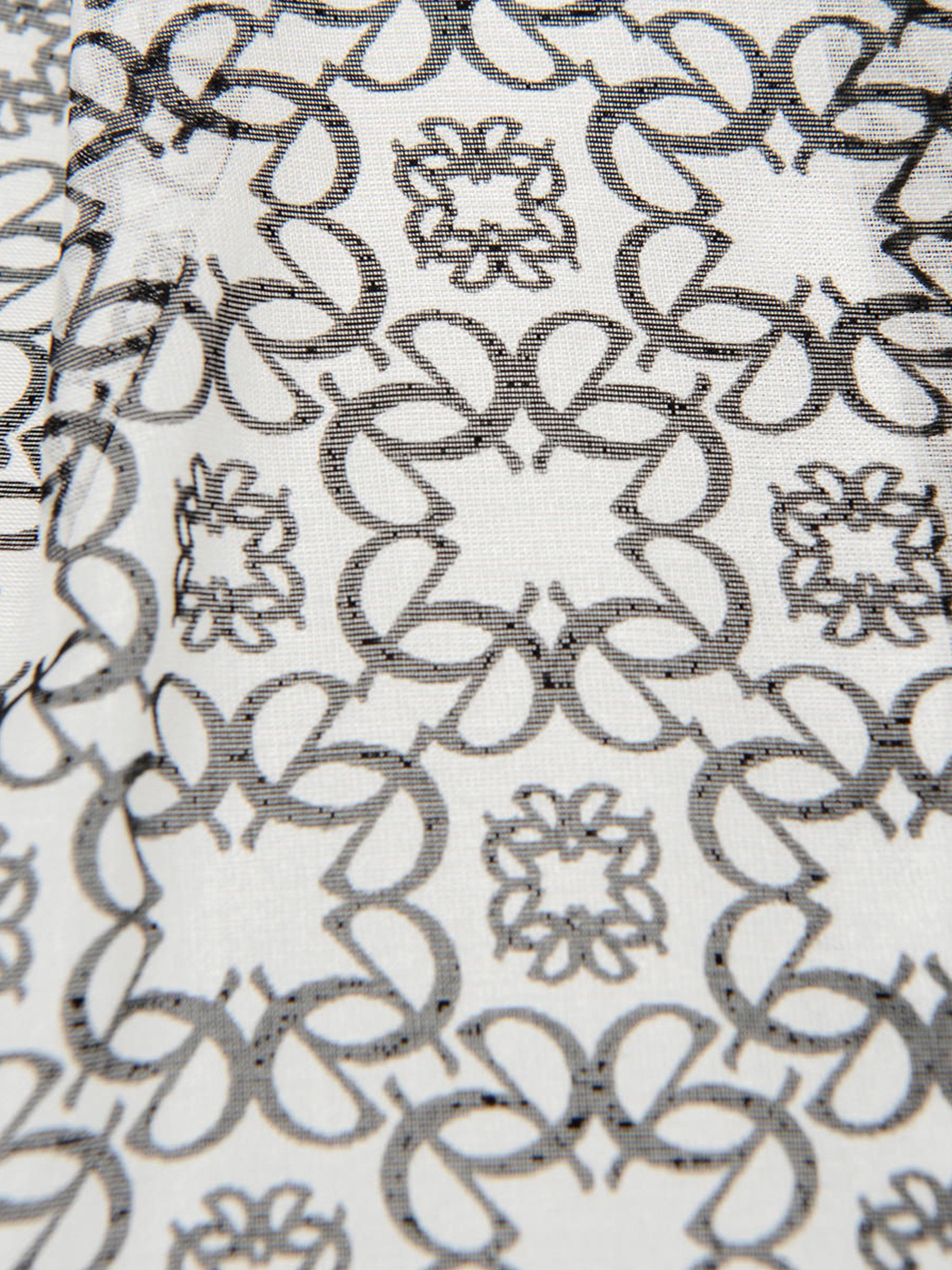 Elie Saab Girls Patterned Silk Skirt in Black