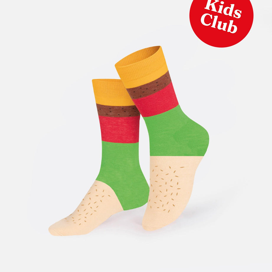 Eat My Socks - Çocuk Cheeseburger Çorap-Dinossi