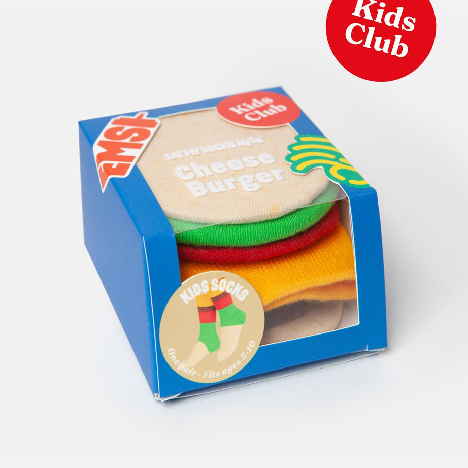 Eat My Socks - Çocuk Cheeseburger Çorap-Dinossi