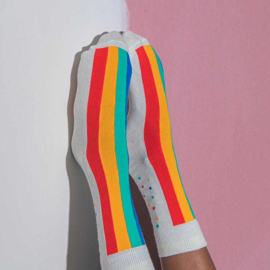 Eat My Socks - Çocuk Gökkuşağı Pastası Çorap-Dinossi