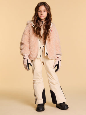 Moncler Enfant Kids Grenoble Thermal Top in Beige