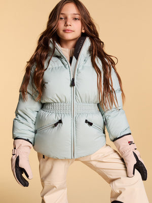 Moncler Enfant Girls Grenoble New Guyane Down Jacket in Blue