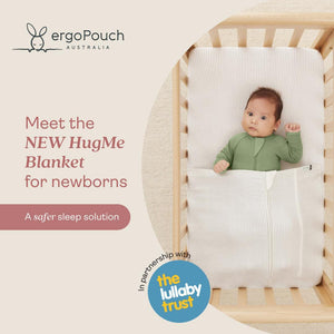 ergoPouch Organic Crib All Year HugMe Blanket - Rose - 1.0 / 2.5 TOG-Blankets-Rose- | Natural Baby Shower