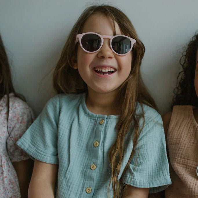 Leosun - Soft Pembe Polarize UV400 Çocuk Güneş Gözlüğü 3-8 Yaş-Dinossi