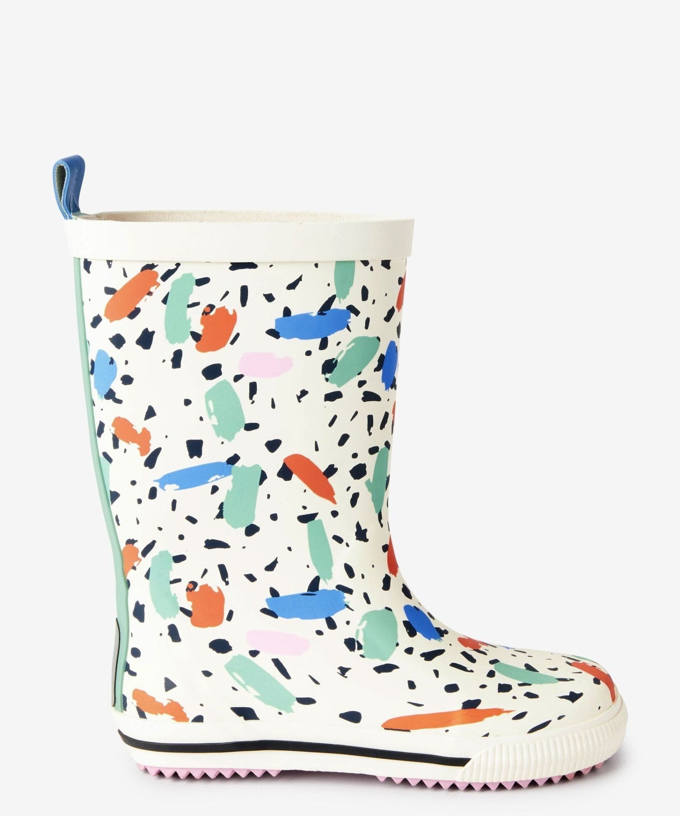 Dinossi - Konfeti Baskılı Kız Çocuk Yağmur Çizmesi-Dinossi