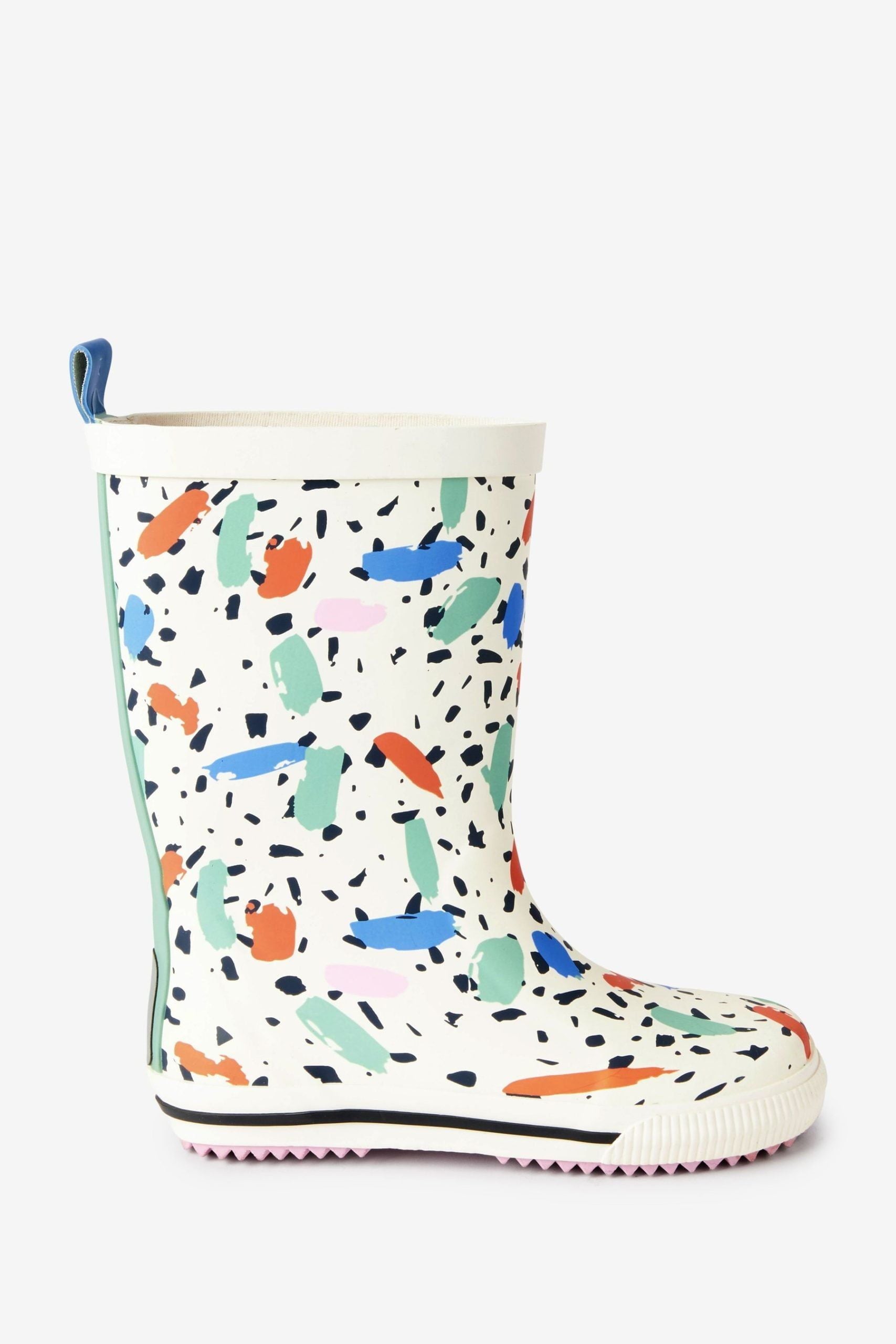 Dinossi - Konfeti Baskılı Kız Çocuk Yağmur Çizmesi-Dinossi