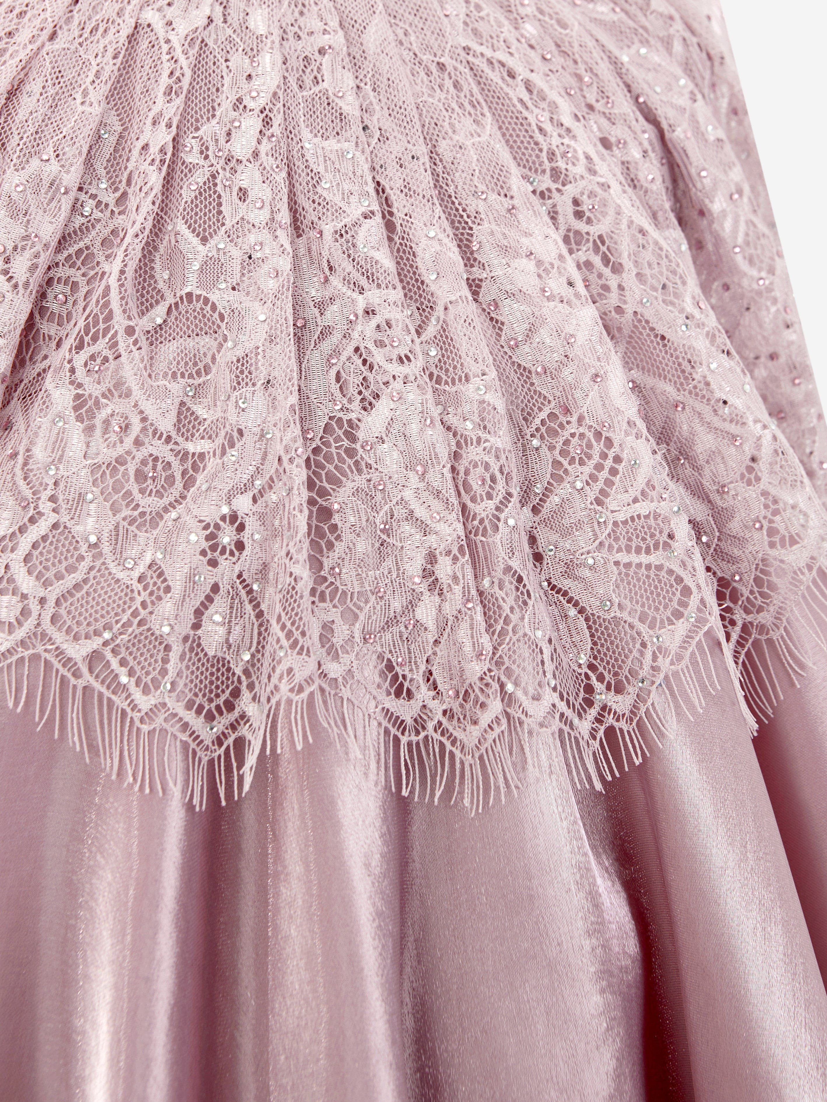 Maison Ava Girls Occasion Dress in Pink