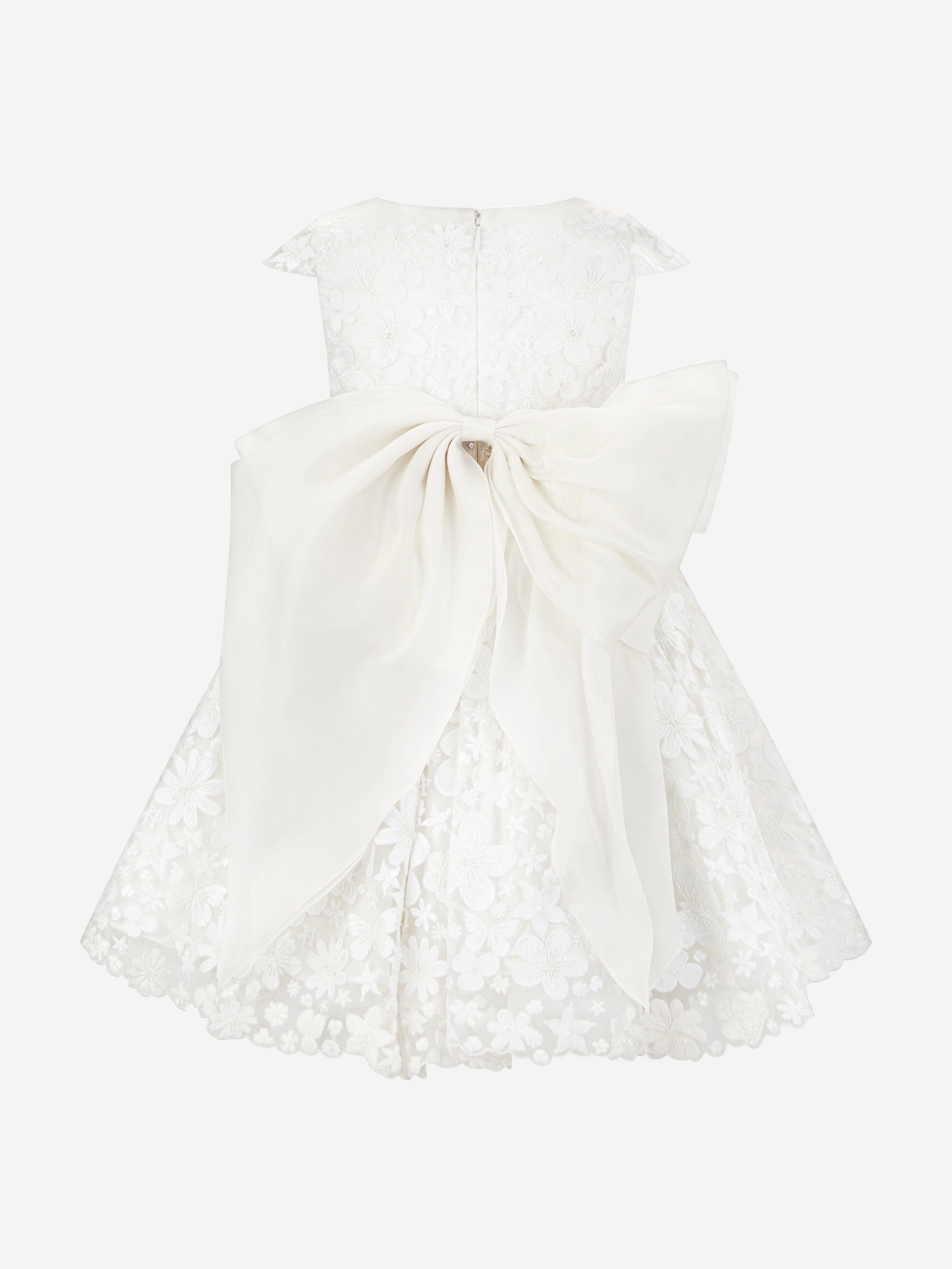 Maison Ava Girls Ariel Occasion Dress in Ivory