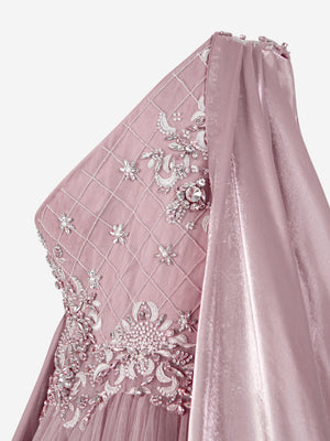 Maison Ava Girls Belinda Occasion Dress in Purple