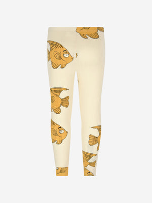 Mini Rodini Mini Rodini Kids Cotton Fish Print Leggings