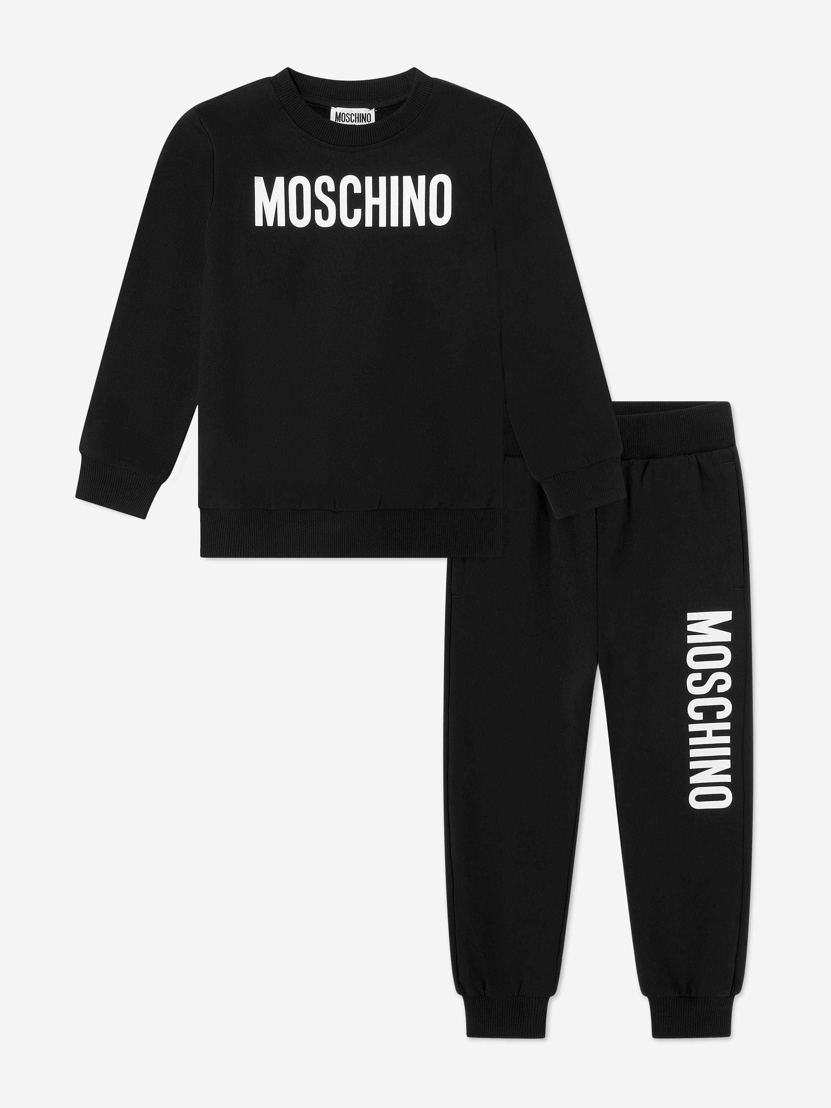 Moschino Kids Logo Tracksuit in Black