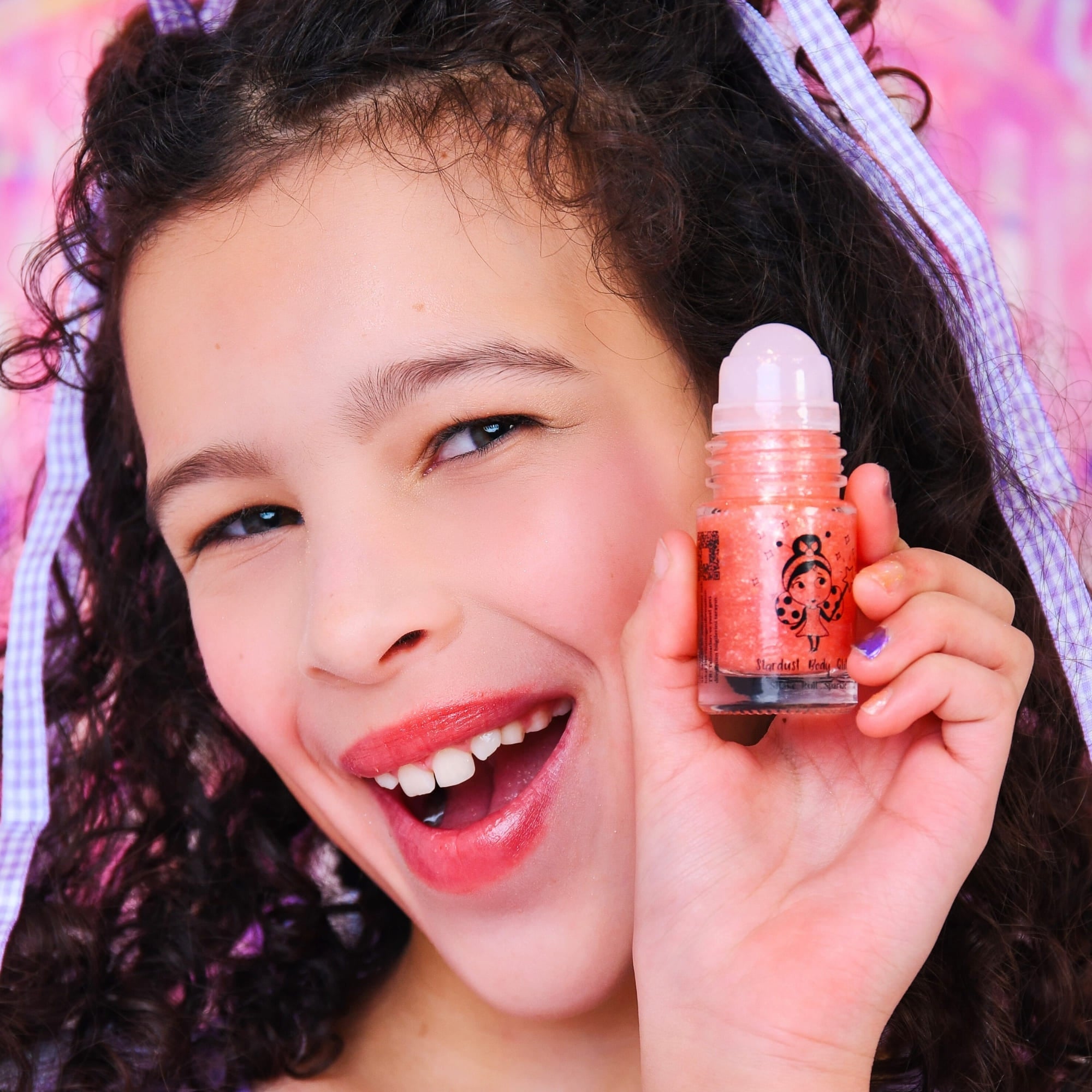 Miss Nella - Планет Розовый роликовый блеск для тела