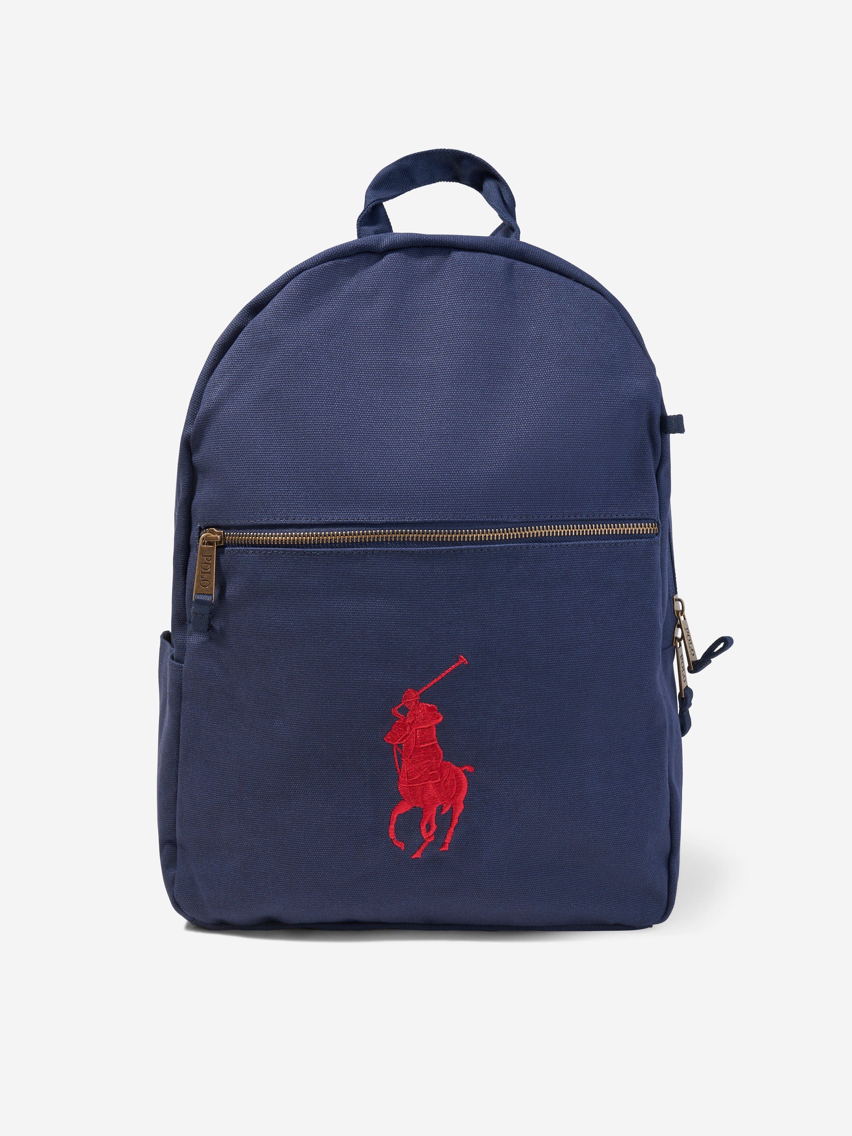 Ralph Lauren Kids Canvas School Backpack in Navy (42cm)