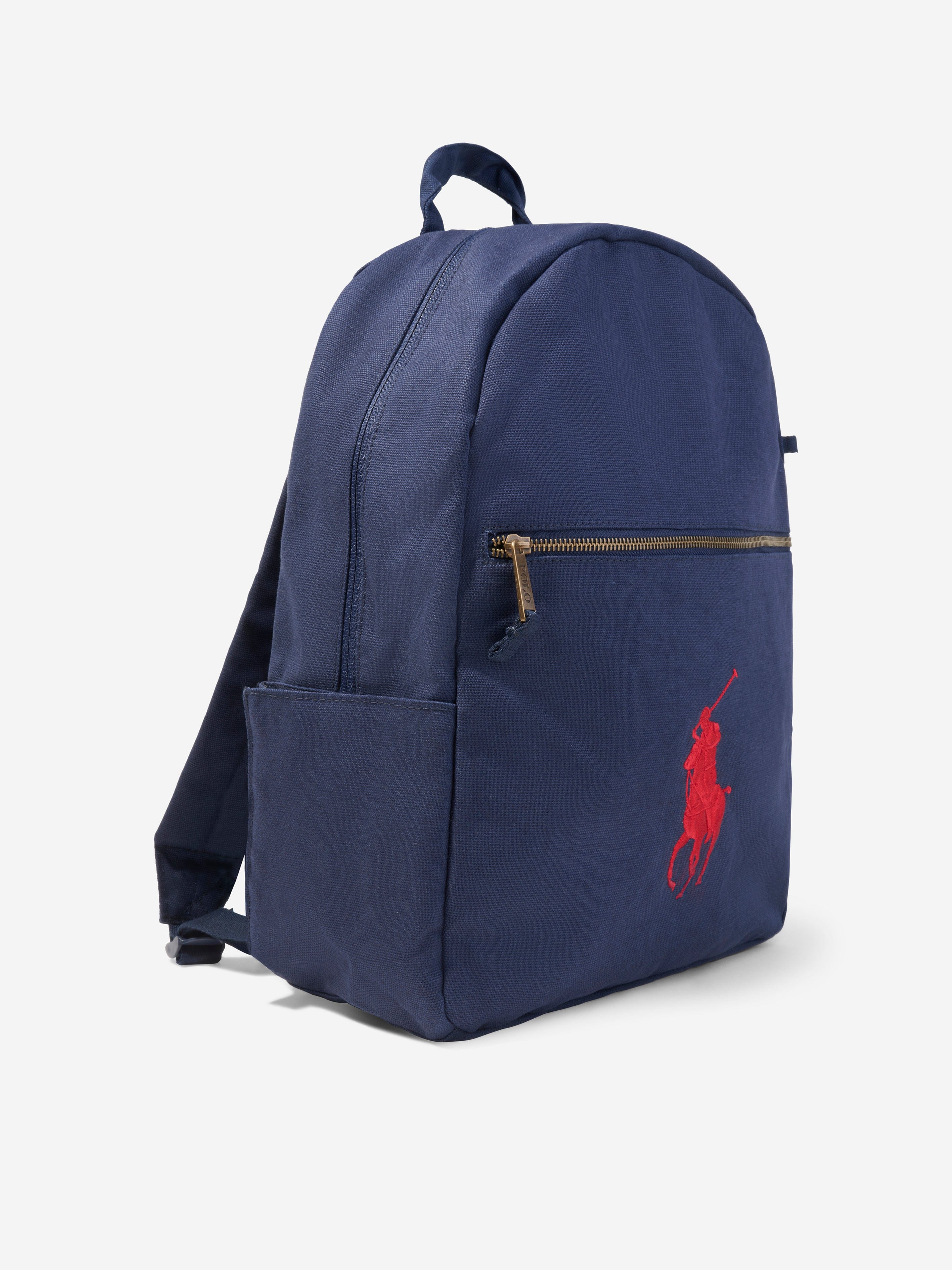 Ralph Lauren Kids Canvas School Backpack in Navy (42cm)