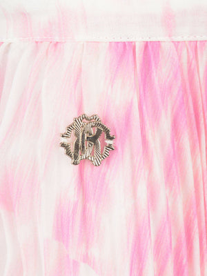 Roberto Cavalli Girls Leopard Print Pleated Skirt