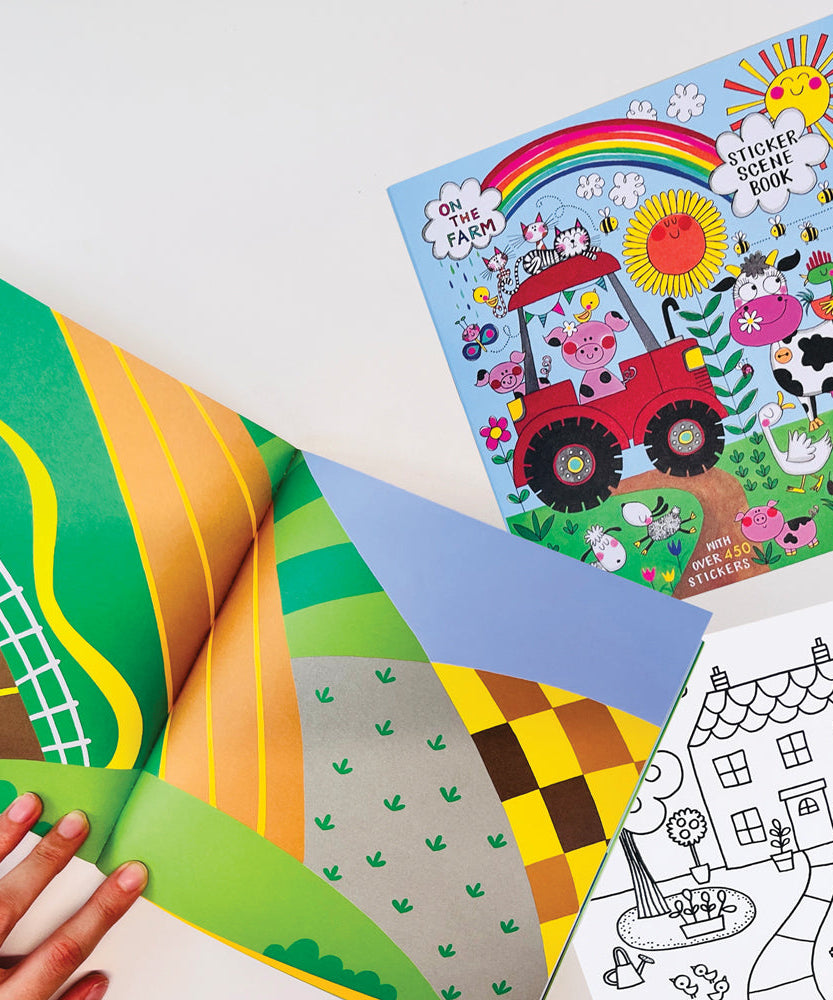 Rachel Ellen - На ферме Наклейка сцена Раскраска и книга с заданиями