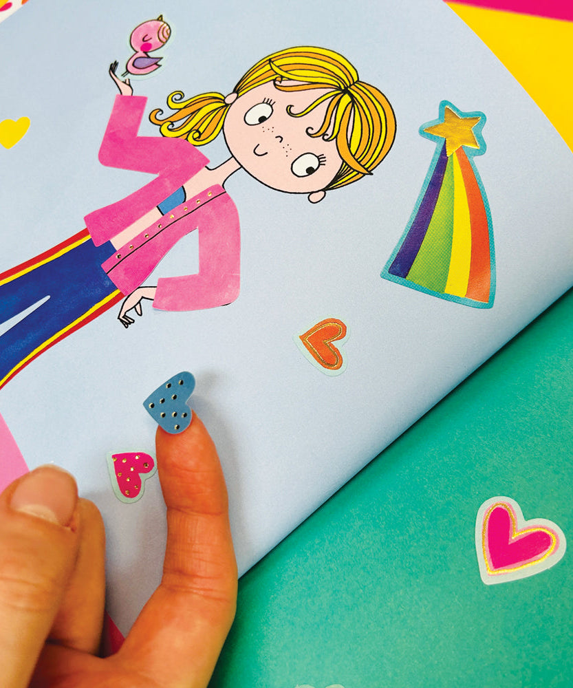 Rachel Ellen - Книга для раскрашивания и занятий Grl Pwr Çıkartma Sahnesi