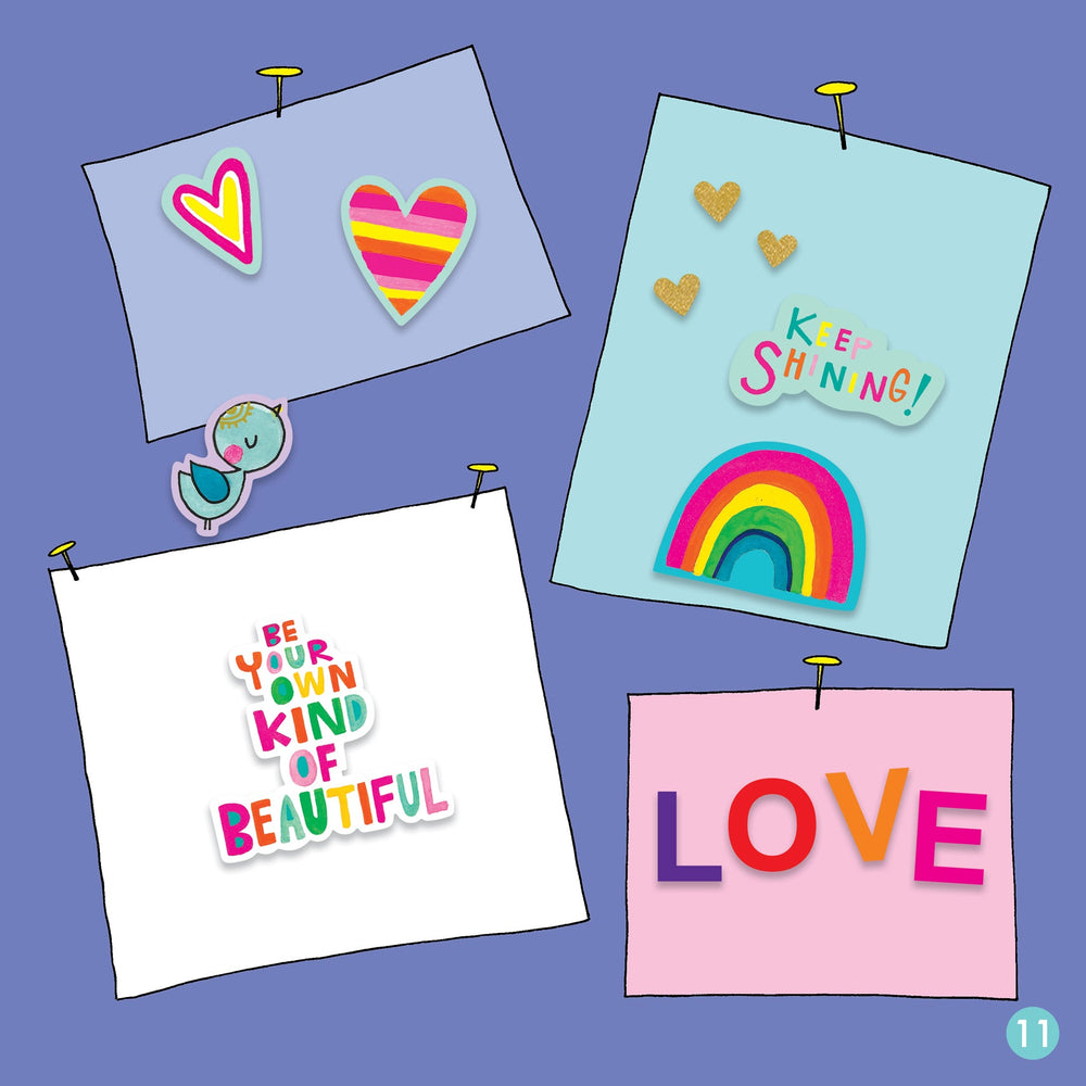 Rachel Ellen - Книга для раскрашивания и занятий Grl Pwr Çıkartma Sahnesi