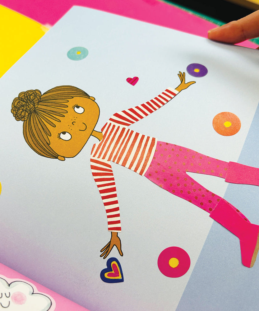 Rachel Ellen - Книга для раскрашивания и занятий Grl Pwr Çıkartma Sahnesi