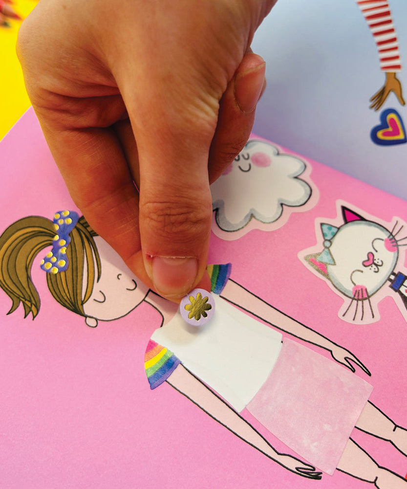 Rachel Ellen - Книга для раскрашивания и занятий Grl Pwr Çıkartma Sahnesi