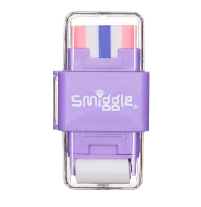 Smiggle - Sharp Again Rulo Silgi ve Kalemtıraş-Dinossi