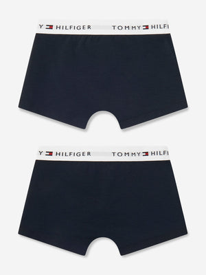 Tommy Hilfiger Boys 2 Pack Boxer Shorts Set in Navy