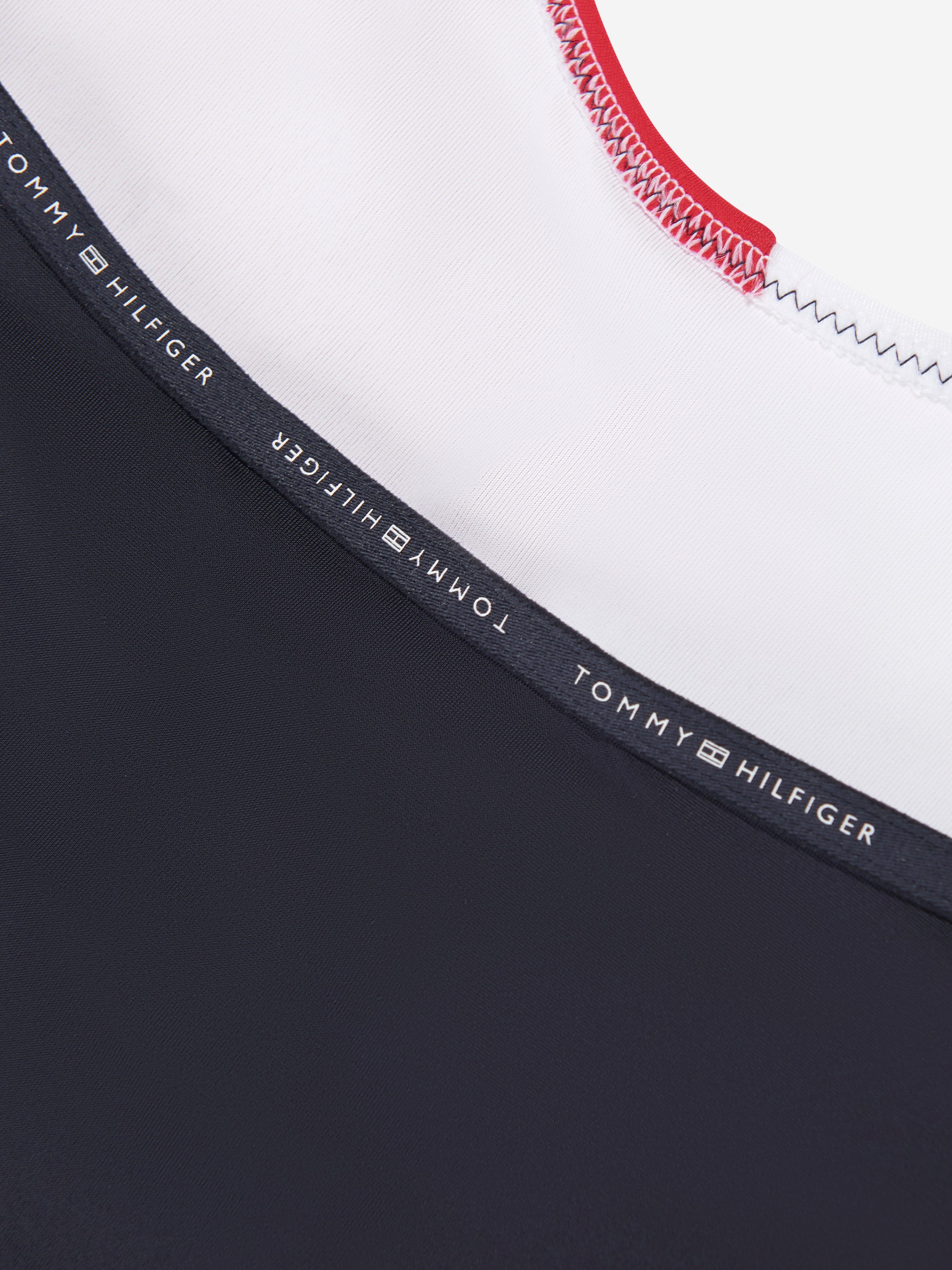 Tommy Hilfiger Girls Flag Swimsuit in Navy