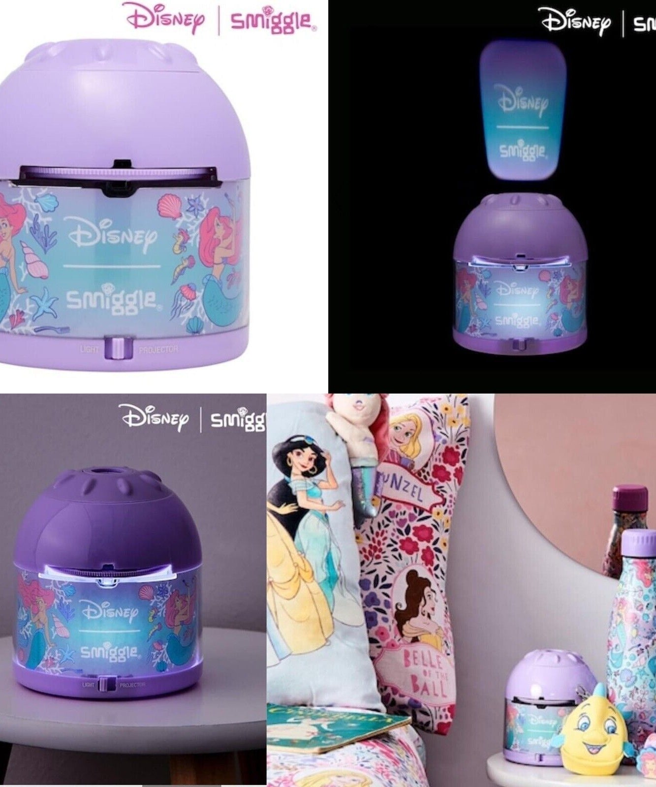 Smiggle - Disney Prensesi Ariel Işık Projektörü-Dinossi