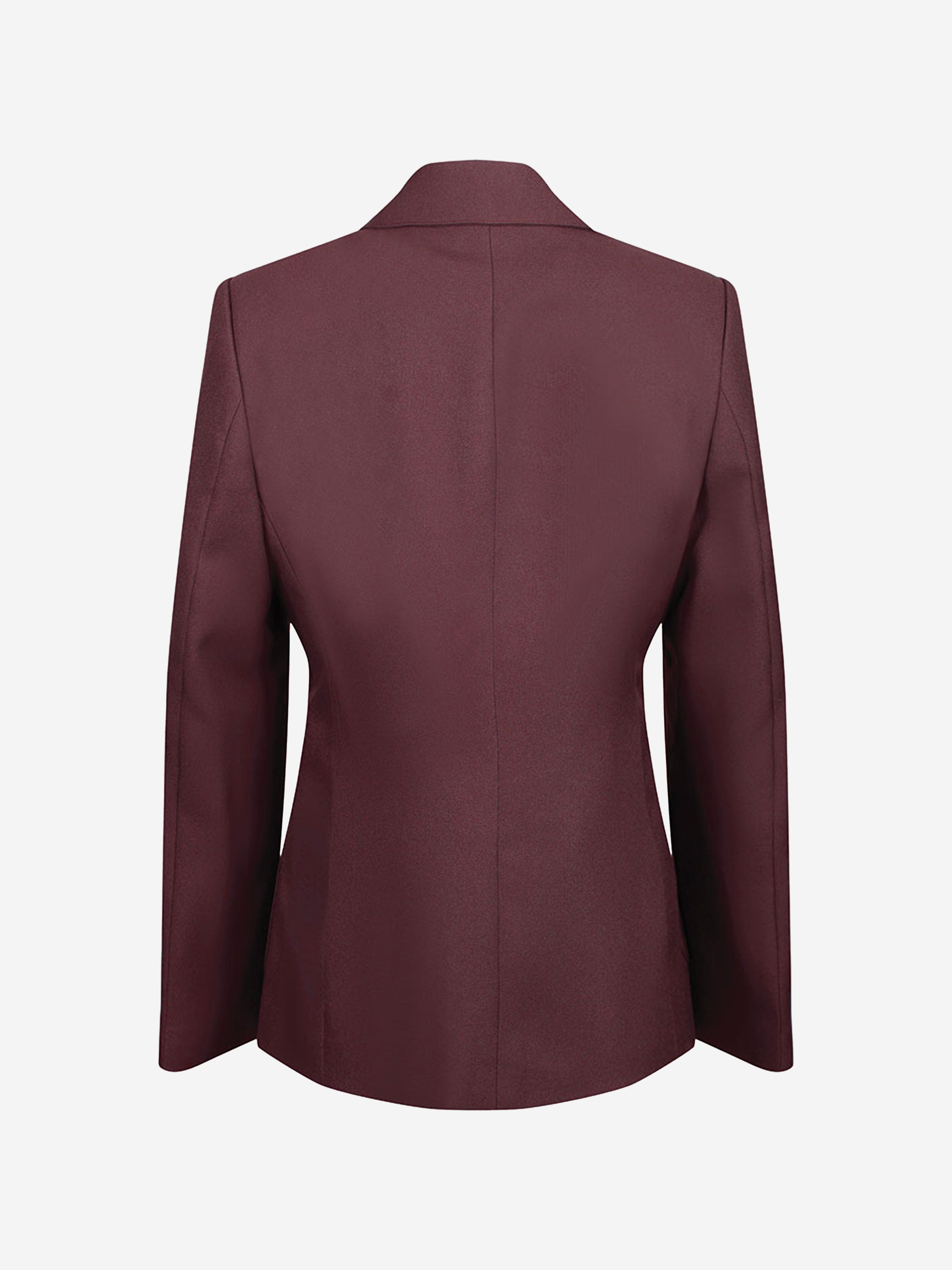 Zeco Girls School Fitted Eco Blazer in Maroon
