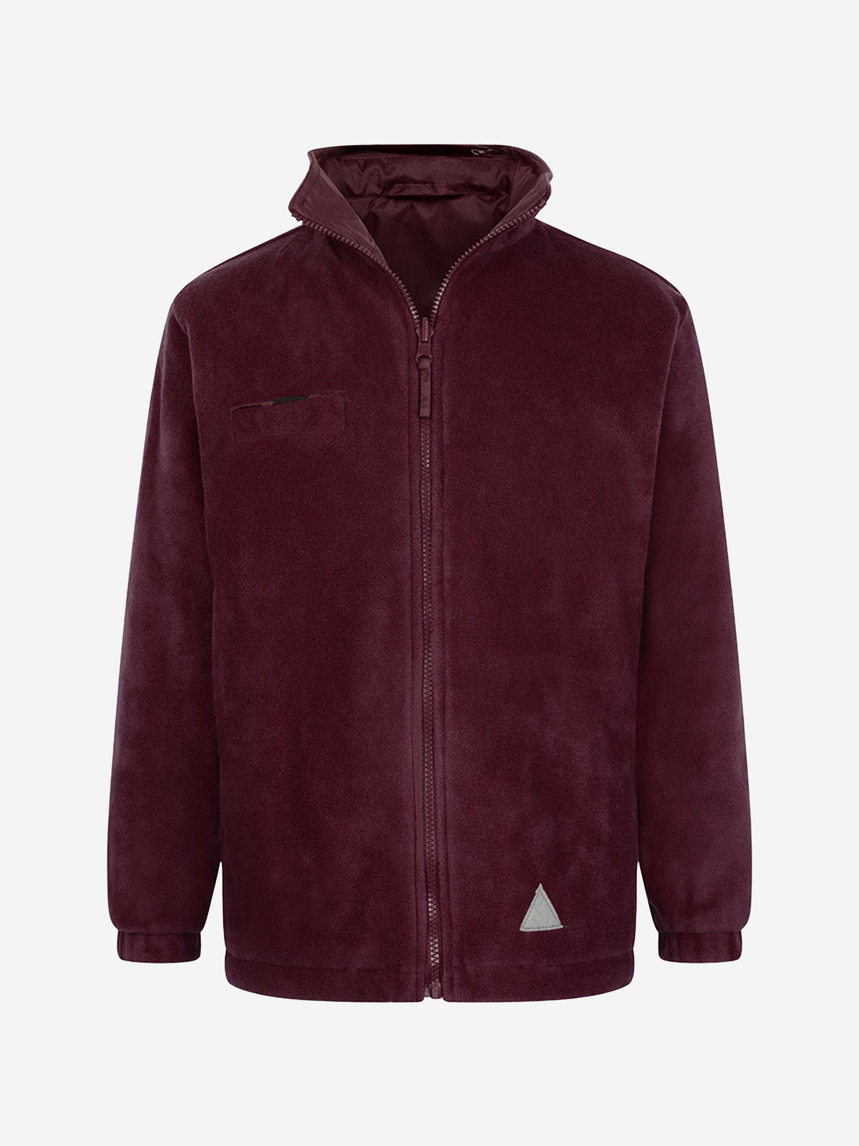 Zeco Kids School Reversible Fleece Jacket in Maroon
