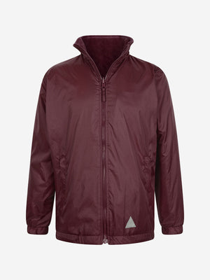 Zeco Kids School Reversible Fleece Jacket in Maroon