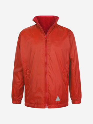 Zeco Kids School Reversible Fleece Jacket in Red