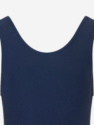 Zeco Girls School Elastane Swimming Costume in Navy
