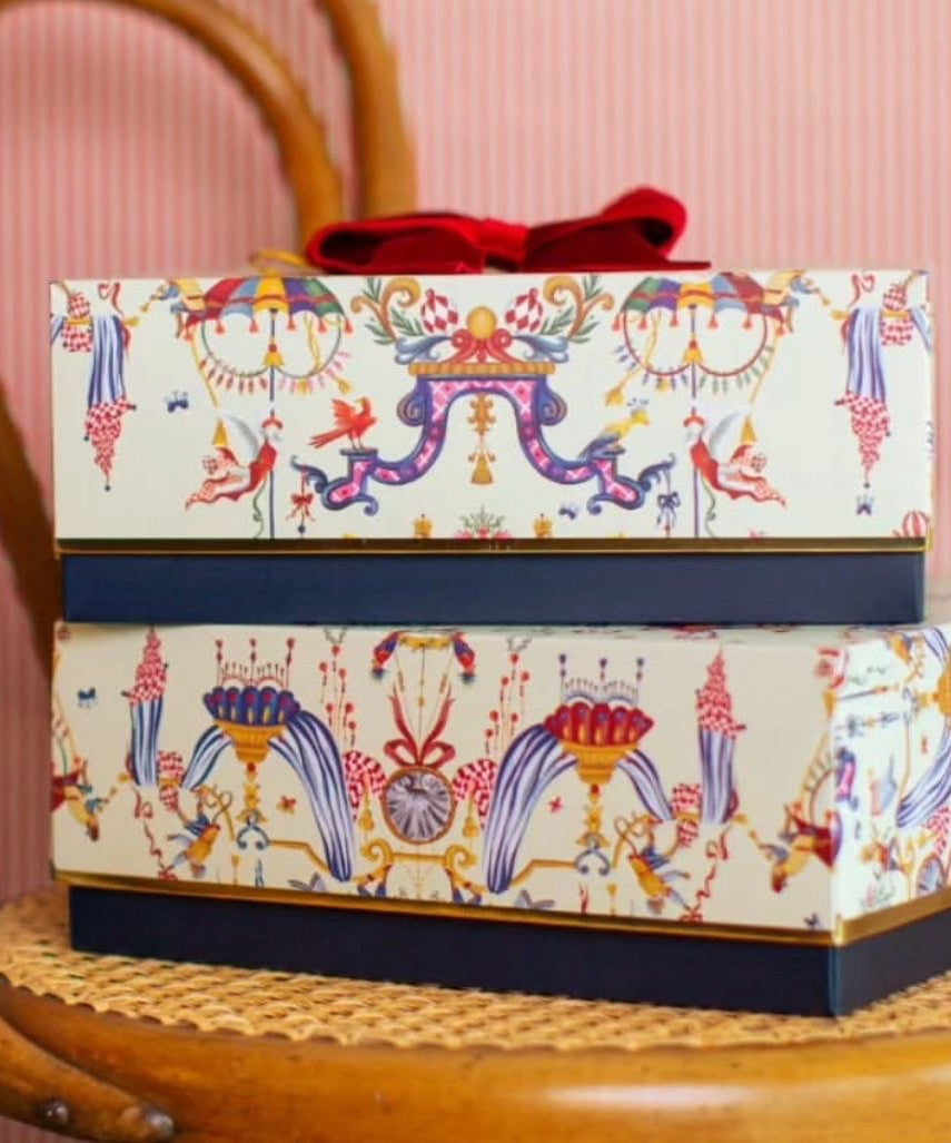 Dinossi - Розовая клетчатая подарочная коробка