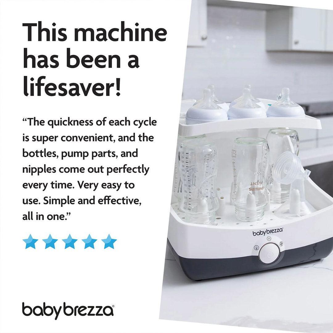 Baby Brezza Superfast Steriliser Dryer - Black & White-Sterilisers-Black & White- | Natural Baby Shower