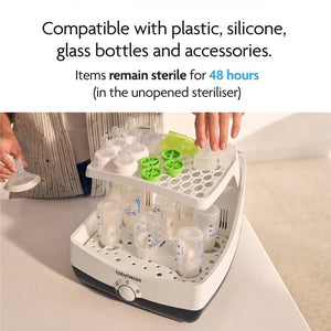 Baby Brezza Superfast Steriliser Dryer - Black & White-Sterilisers-Black & White- | Natural Baby Shower