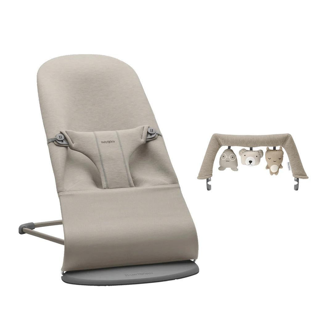 BabyBjorn Bouncer Bliss - 3D Jersey - Sand Grey-Baby Bouncers-Soft Friends Sand- | Natural Baby Shower