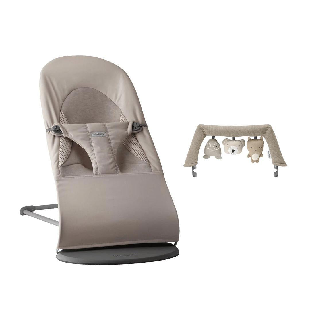 BabyBjorn Balance Soft Tri-Fabric - Sand Gray-Baby Bouncers-Sand Gray-One Size | Natural Baby Shower