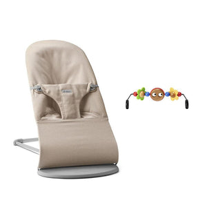 BabyBjorn Bouncer Bliss Woven Melange - Light Beige-Baby Bouncers-Googly Eyes Bright- | Natural Baby Shower