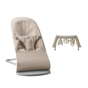 BabyBjorn Bouncer Bliss Woven Melange - Light Beige-Baby Bouncers-Soft Friends Sand- | Natural Baby Shower